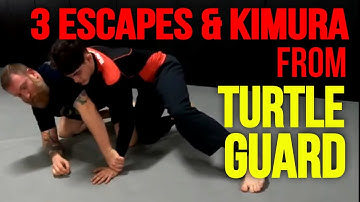 3 Turtle Guard Rolling Escapes + Kimura Submission