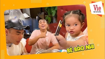 Bé Bảo Nhi cùng ba Dương Lâm và mẹ Quỳnh Quỳnh đến ăn tại Nhà hàng Chả cá Đế Vương