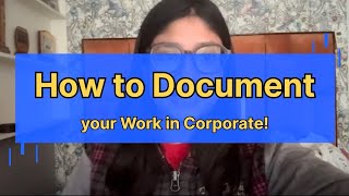 How to Document your Work in Corporate | 6 Month SAP CPI Consultant | Document Your Work