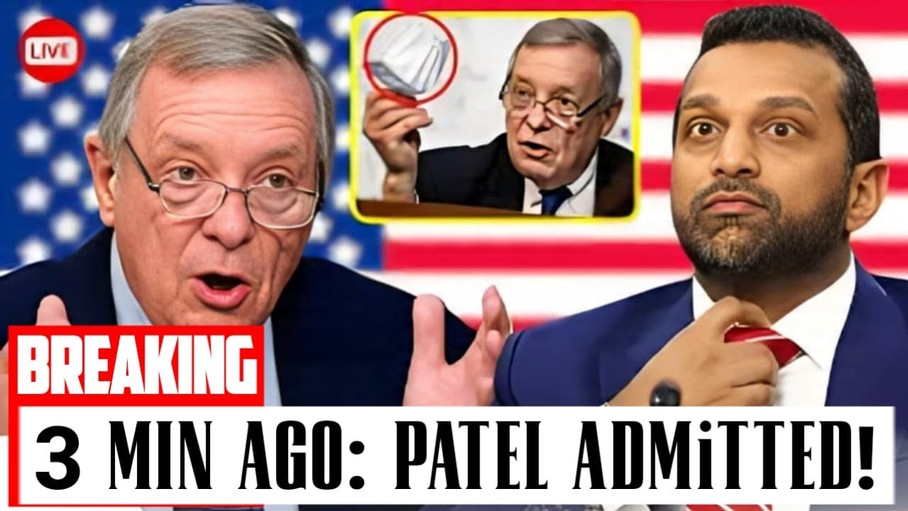3 MINUTES AGO: Durbin UNLOADS Proof - Patel CAUGHT & ADMITS Lying