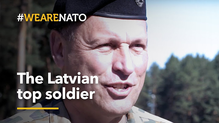 Latvia’s 🇱🇻 top soldier - #WeAreNATO