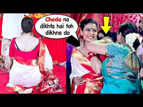 Kajol's SHOKING Attitude With Rani Mukherji's Sister Saving Her From Embarrassment @Durga Pooja 2018