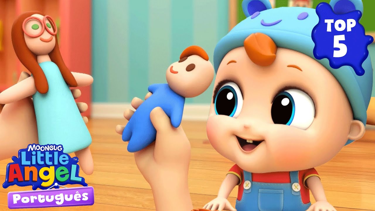 Top 5 episódios de brincadeiraS na escolinha 🚸 Little Angel Brasil | Músicas Infantis em Português