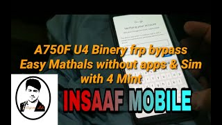 A750F U4 Frp Bypass 2020 Without Pc App Not Installed Problem Solved (Insaaf Mobile) screenshot 3