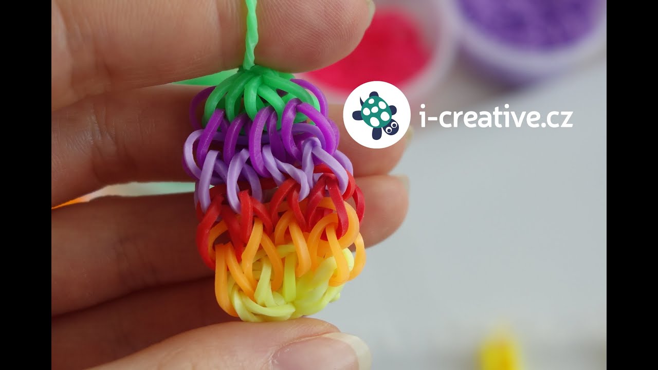 Návod na velikonoční vajíčko z gumiček | Rainbow Loom Easter Egg