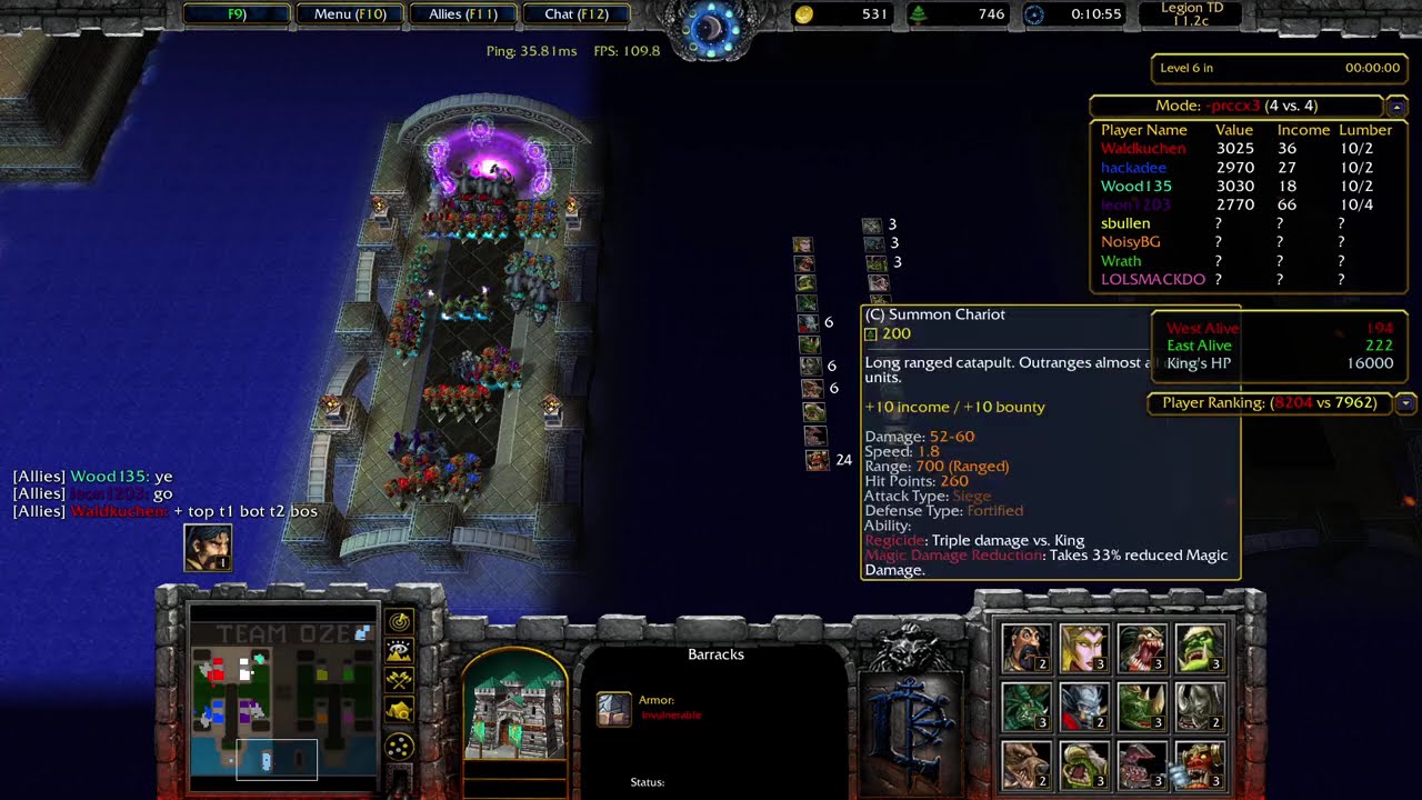 Legion TD – Spawn Build Game | Prccx3 1700+ | 11.2c