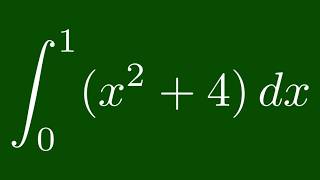 How to Evaluate a Definite Integral Involving a Quadratic Function