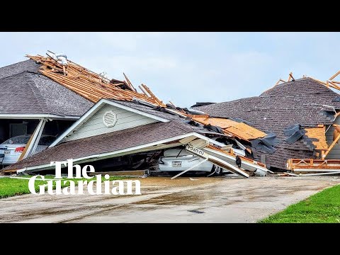 'These houses are flattened': tornadoes and storms hit US south