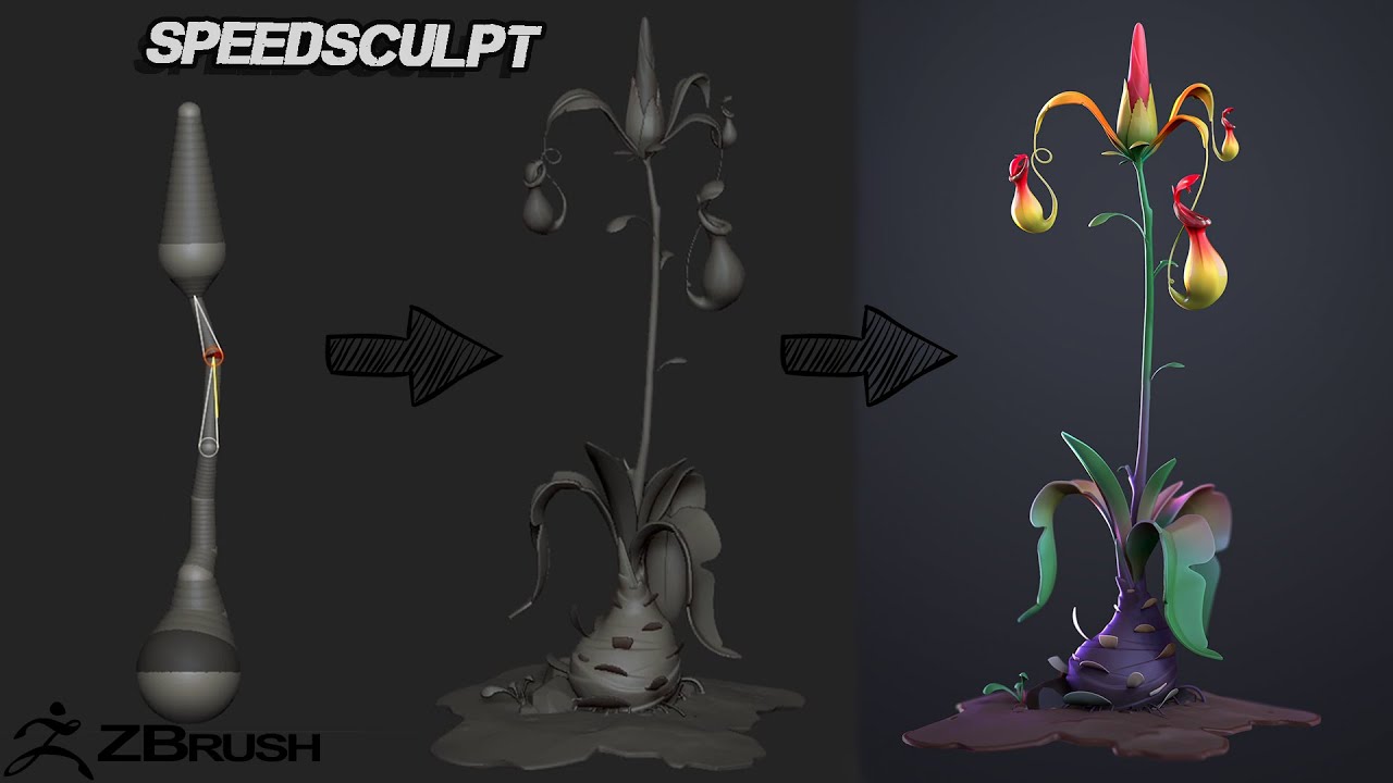 stylized flower speedsculpt / ZBRUSH 2020 YouTube