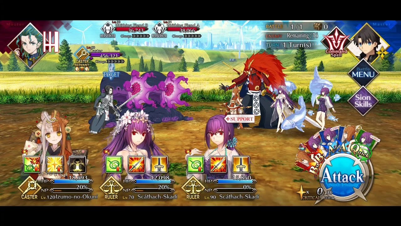 [FGO] OC1 5-3 2T Bluebeard Okuni FLO no CE - YouTube