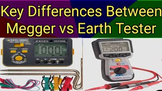 Megger Vs Earth Tester| How to Check Motor| How to do Megger| Earth Pit testing