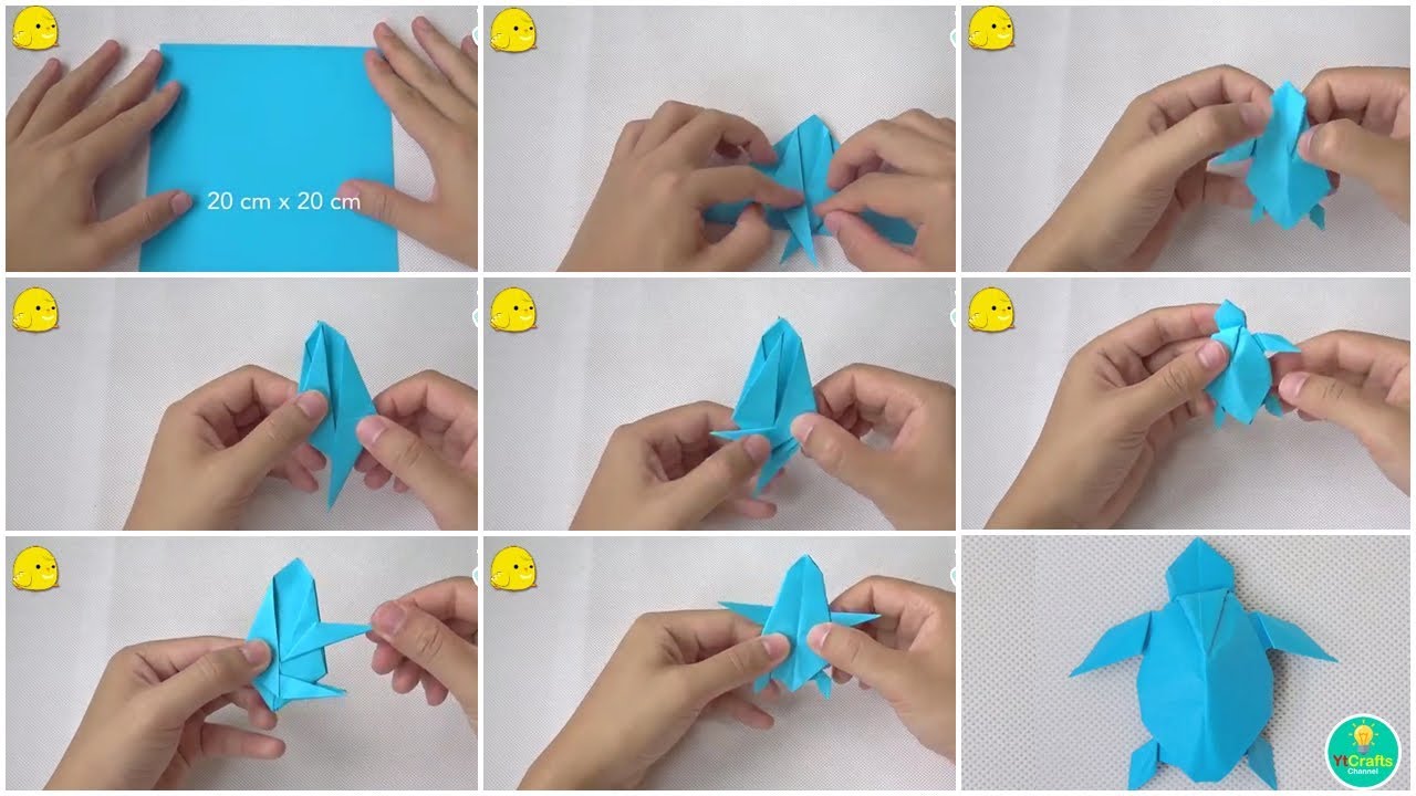  Cara  Membuat  Kura  Kura  Dari  Kertas Origami