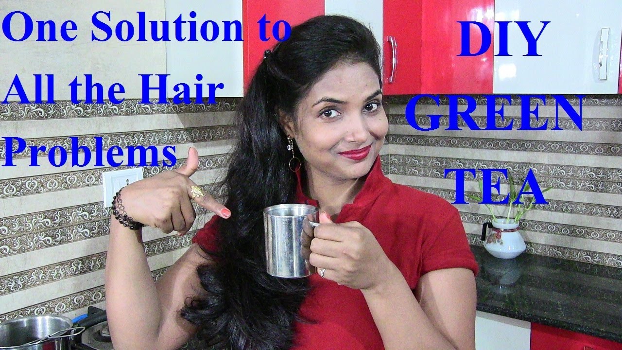 DIY GREEN TEA Home remedy for Hair Fall, Hair Loss, Hair Thinning