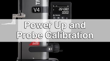 V Height Gage: Power Up and Probe Cal