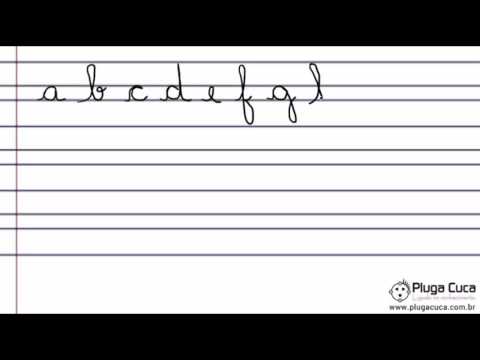 Alfabeto Cursivo Minusculo - YouTube