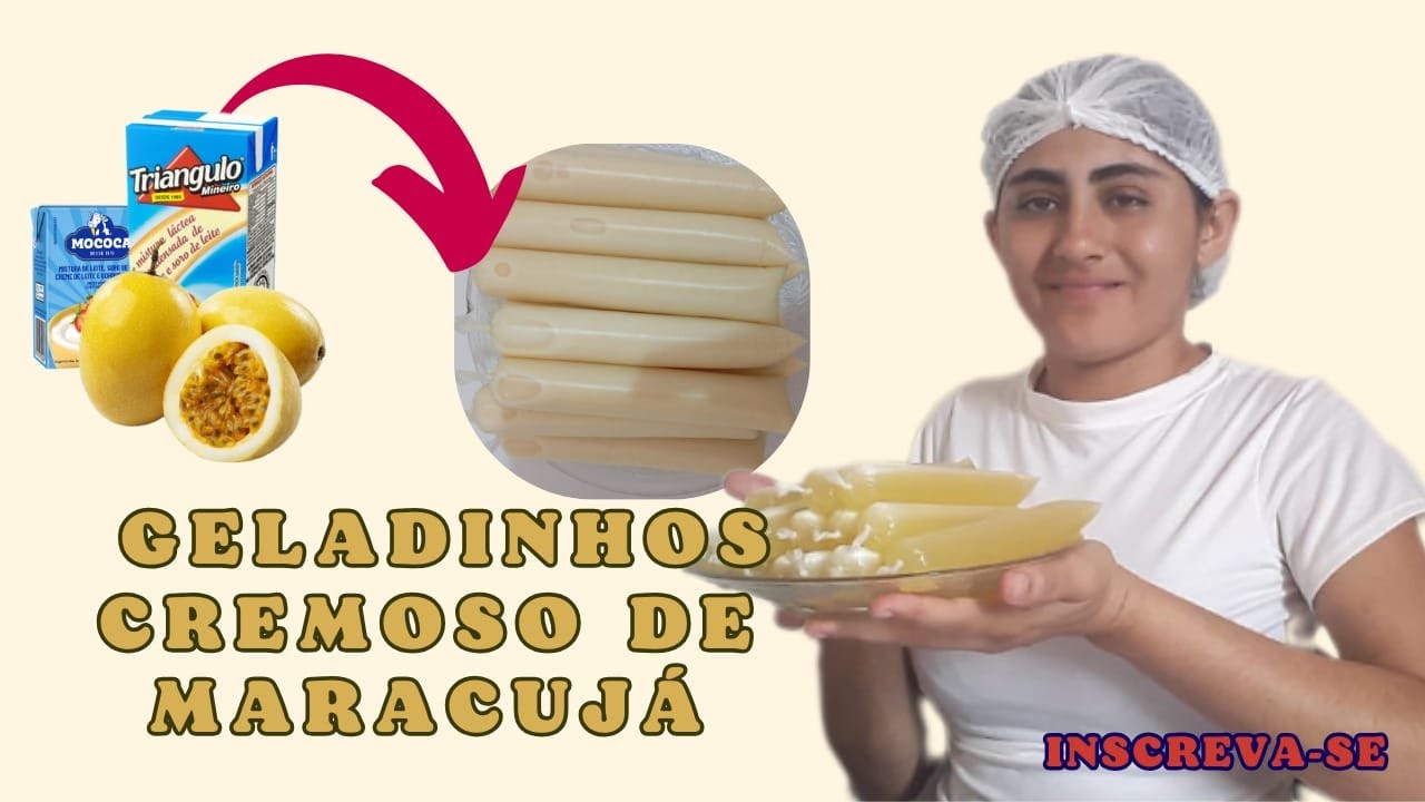 COMO FAZER GELADINHOS DE MARACUJÁ CREMOSO simples rápido e econômico 