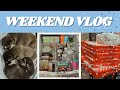 Weekend Vlog | Spring Cleaning, IKEA, Reorganizing Makeup, Formula 1, Cute Puppies, Plants, &amp; Pizza