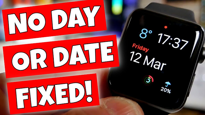 No Date & Month Showing On Apple Watch FIX -  Calendar Complications?
