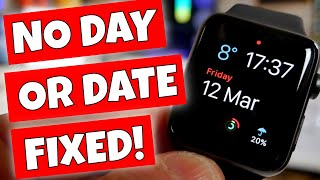 No Date & Month Showing On Apple Watch FIX -  Calendar Complications?