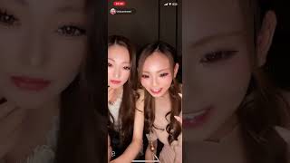 【TikTokライブ】最後の最後に左のキャバ嬢の▼ゾーンから白いのが… ＃キャバ嬢