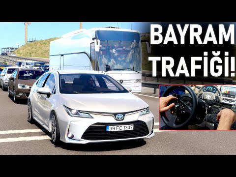 BAYRAMDA ARABAYLA KÖYE GİDİYORUZ! - HANIM VE ÇOCUKLA ZORLU KÖY YOLCULUĞU - ETS 2 T300RS GT