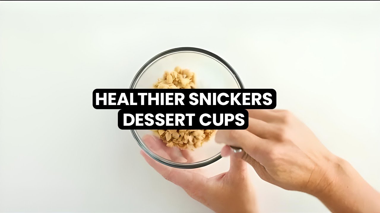 Make HEALTHIER Snickers Dessert Cups in minutes