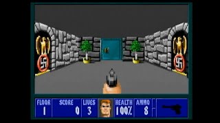 Wolfenstein 3D - Episode 3 - Longplay (MS-DOS Capture)