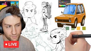 Character Design Exploration, painting, drawing, sculpting