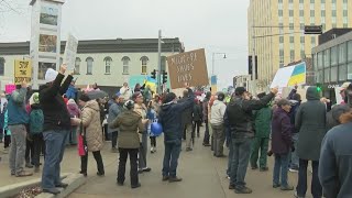 Local groups gather in Appleton for rally protesting President Donald Trump's policies