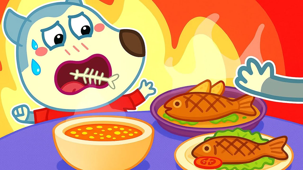 Wolfoo Got A Fish Bone Stuck In His Throat🐟Be Careful When Eating And Drinking🤣| Wolfoo and Friends!
