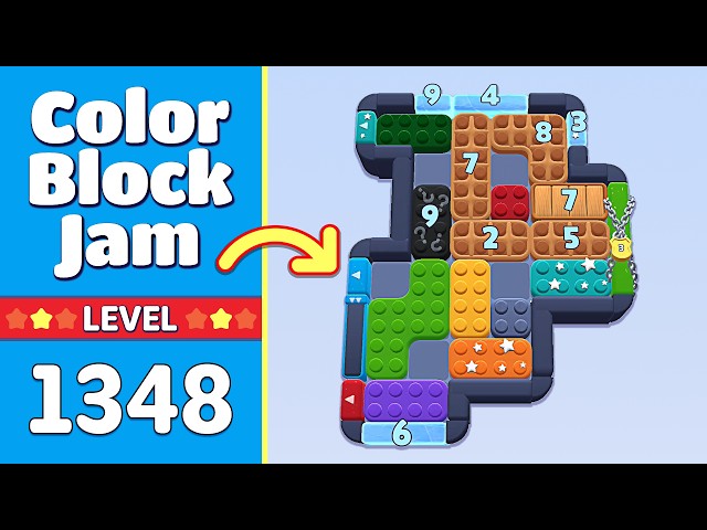 Color Block Jam Level 1345 Walkthrough (1346, 1347, 1348 & 1349