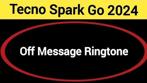 How to turn off message ringtone, Tecno Spark go 2024 me message sound band kaise karen, message pro