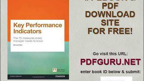 Key Performance Indicators KPI The 75 measures every manager needs to know Financial Times Series