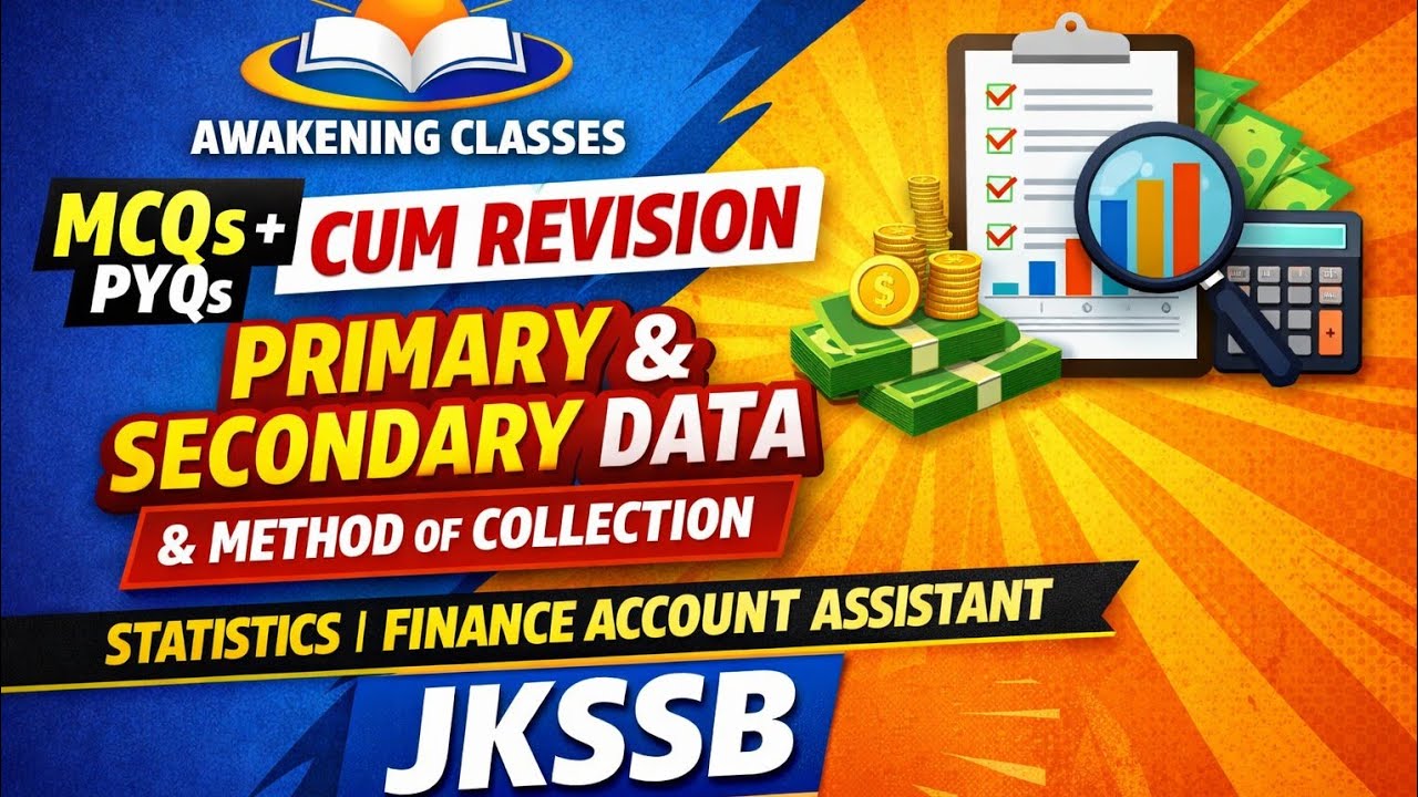 STATISTICS | MCQ SESSION | FINANCE ACCOUNT ASSISTANT | JKSSB |
