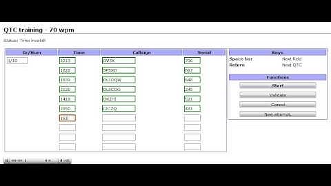 WAE QTC RECEIVING at 70WPM