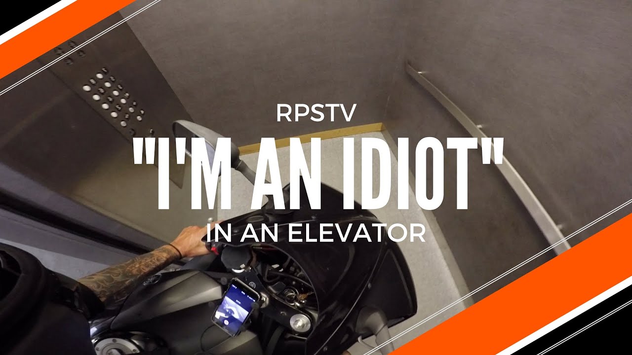 Motorcycle in an Elevator? I'm an idiot, cool cop + bad drivers