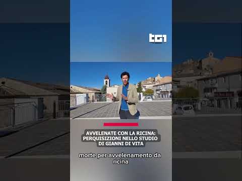 Video Avvelenate con la ricina: perquisizioni nello studio di Gianni di Vita