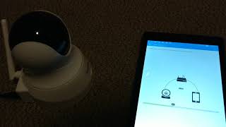 TENVIS 720P HD IP Camera.  When setting up wirelessly, turn ON volume for your phone/tablet