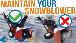 6 Quick Tips for Maintaining Your Snowblower | eReplacementParts.com