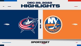 NHL Highlights | Blue Jackets vs. Islanders - December 29, 2022