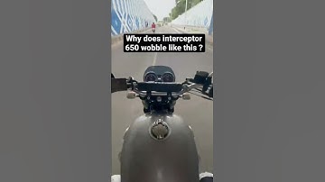 Why does #interceptor650 wobble like this ?#interceptor650 #wobble #motorcycle #650twins