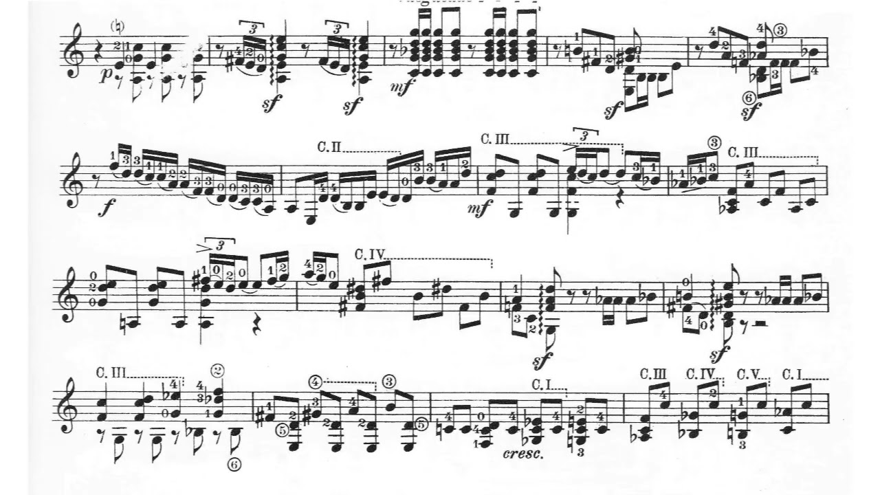 Joan Manén - Fantasia-Sonata for Guitar, Op. 22 (1929) [Score-Video]