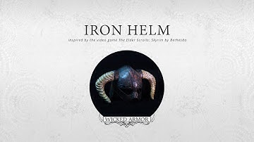 Iron Helm inspired by the video game The Elder Scrolls: Skyrim