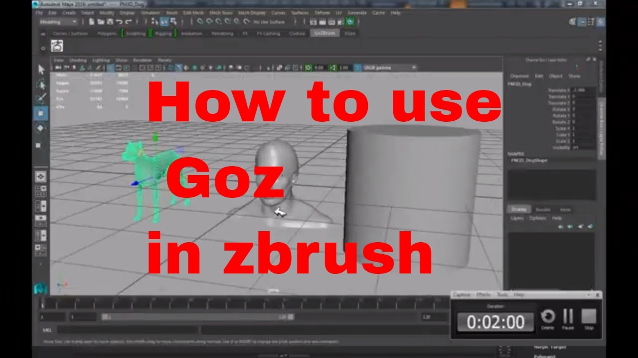 why is goz grey zbrush