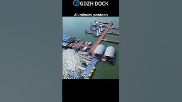 #floatingdock #boatdock #marina Aluminum pontoon commercial#shorts