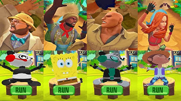 Tag with Ryan vs Jumanji: Epic Run - All Characters Unlocked Funny Fails Funny Moments Compilation