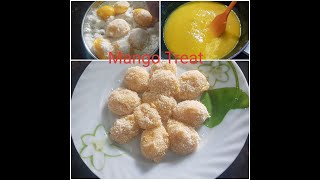 Mango Treat Recipe| आम की झटपट रेसिपी| mango delight, आम का मीठा आम की मिठाई ,Aam ki soft mithaai