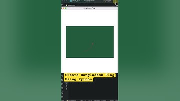 Create Bangladesh flag using python turtle 🐢 #shorts #coding #programming