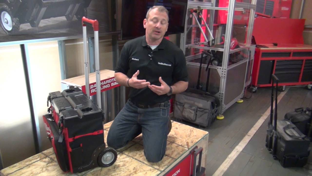 Milwaukee 24" HardTop Rolling Tool Bag YouTube