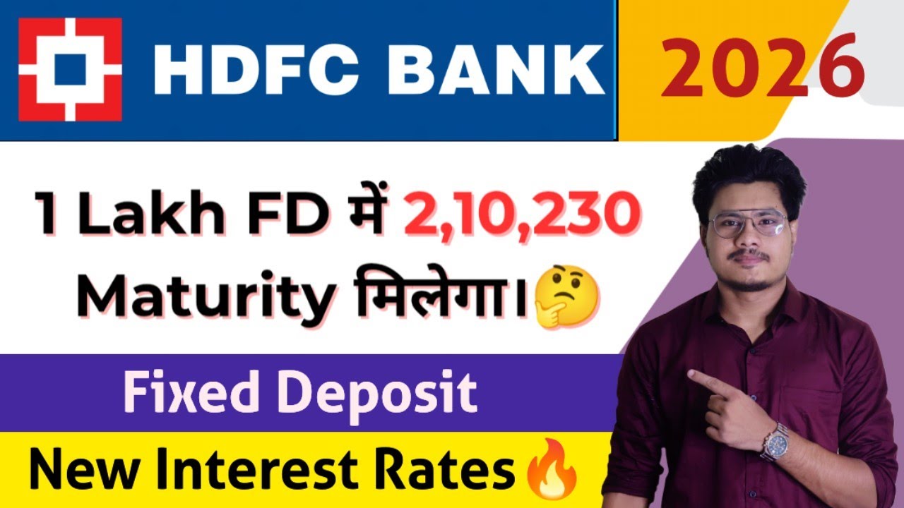 HDFC Bank Fixed Deposit Interest Rates 2026 | HDFC Bank FD Features ...